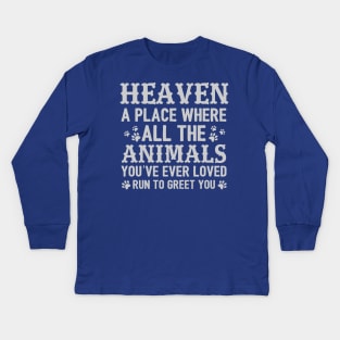 Pet Love | Animal In Heaven Kids Long Sleeve T-Shirt